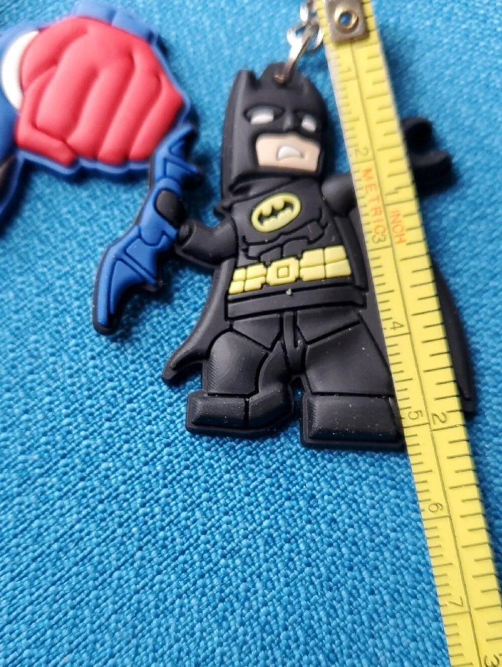 Superhero Kids Keychain Duo - Blue, Black, Red
